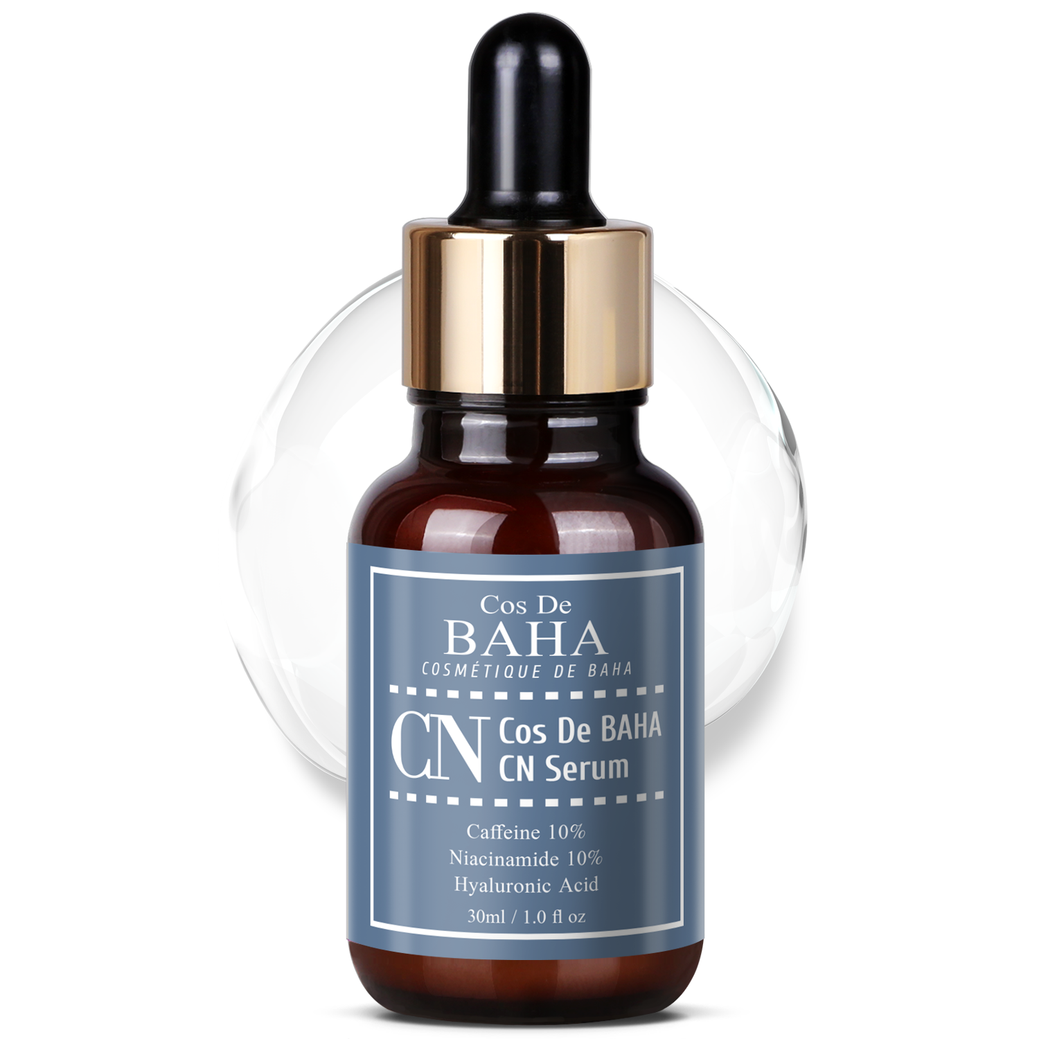 Caffeine 10%, Niacinamide 10% Hyaluronic Acid Serum (CN) (30ml)