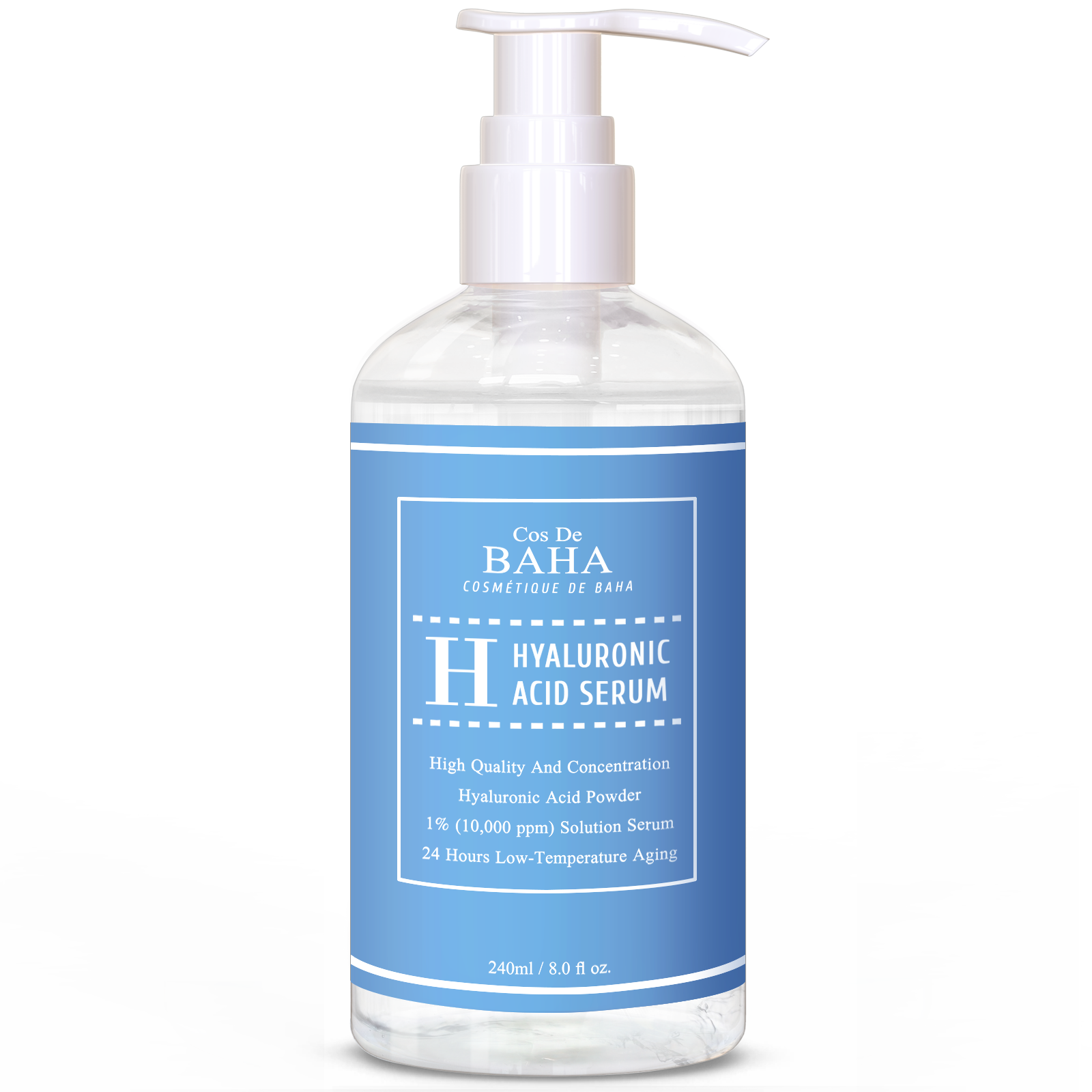 Pure Hyaluronic 1% 10,000 ppm Serum (H240) (240ml)