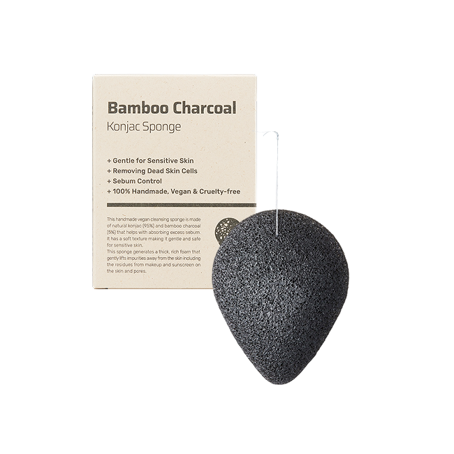 Bamboo Charcoal Konjac Sponge (7g)