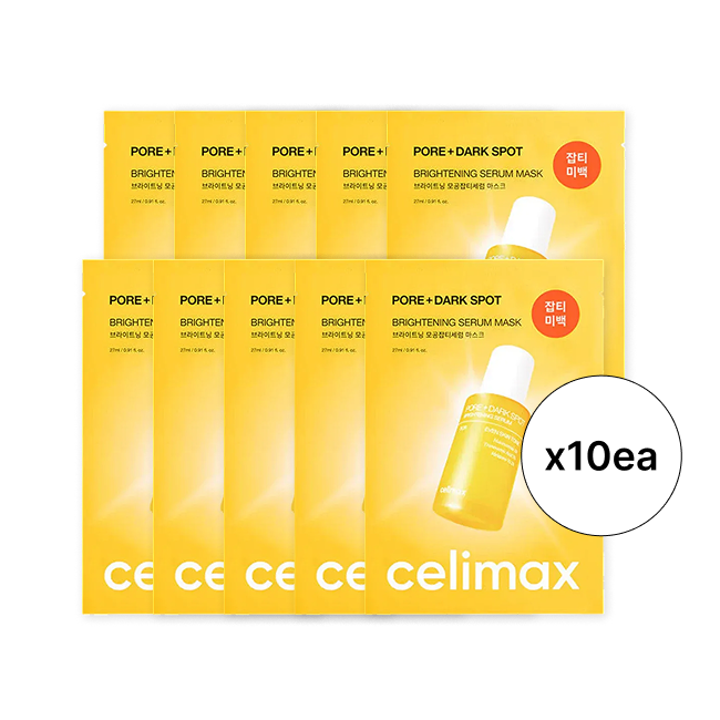 Pore+Dark Spot Brightening Serum Mask 10ea (27 ml / 0.91 fl. oz. x 10ea )