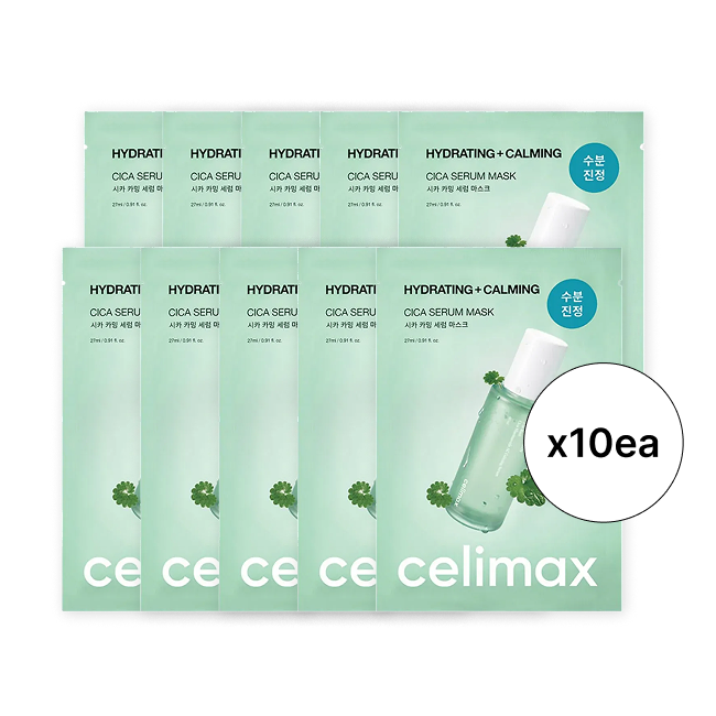 The Real Cica Calming Serum Mask 10ea (27ml * 10EA)