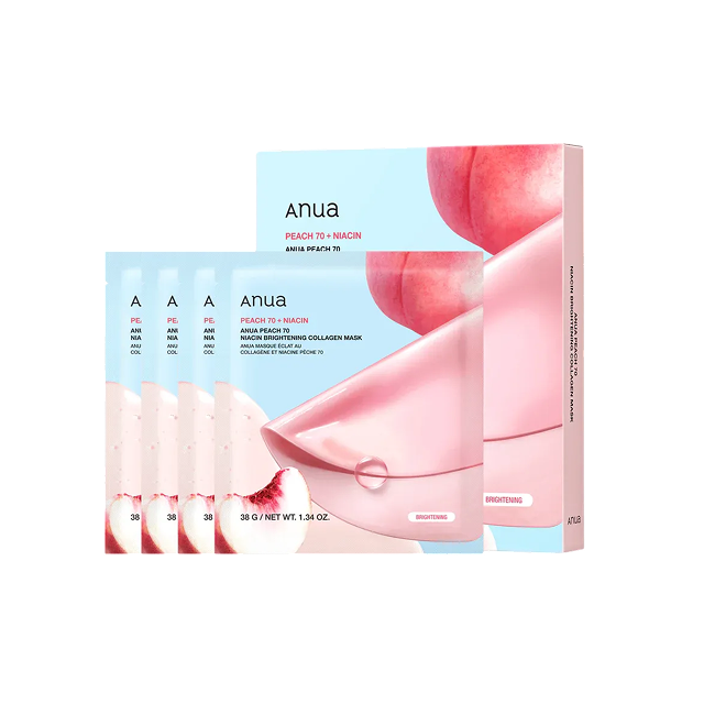 PEACH 70 NIACIN BRIGHTENING COLLAGEN MASK 38g (1EA)*4SET (-)