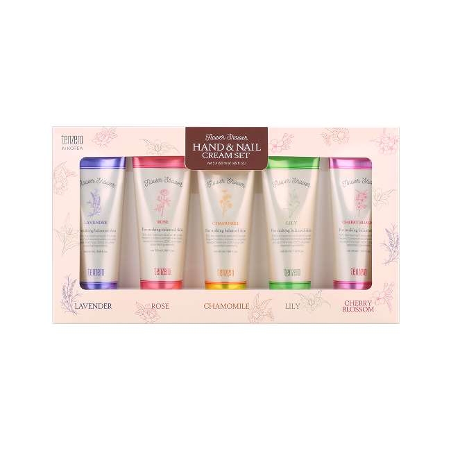 Flower Shower Hand & Nail Cream 5 Set (50 ml x 5)