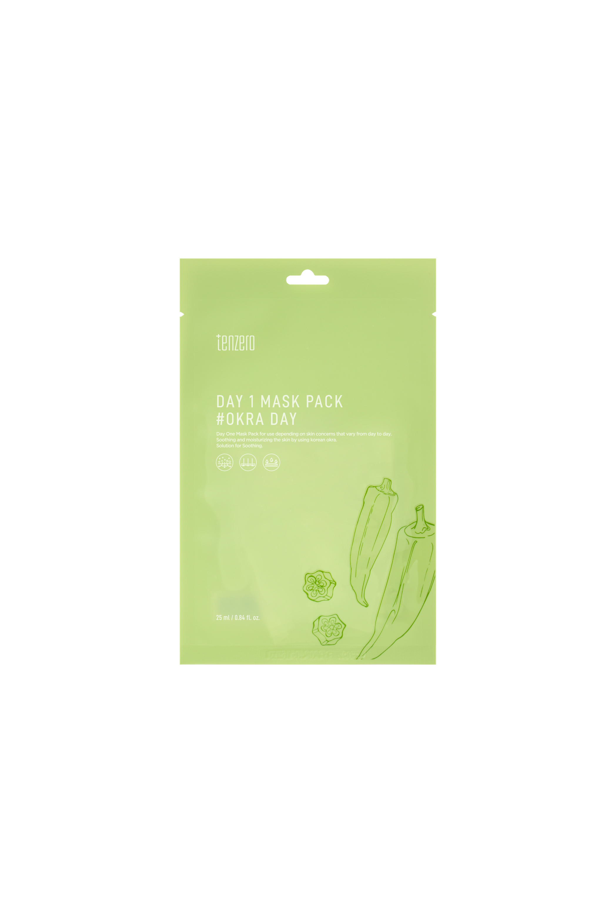 Day 1 Mask Pack #Okra Day (25 ml
* 10 ea)