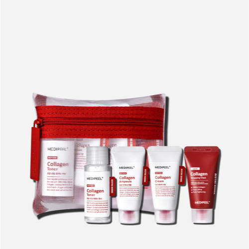 Red Lacto Collagen Skincare Trial Kit (Toner, Ampoule, Cream, Mask) (N) (30ml,15ml,15ml,15ml)