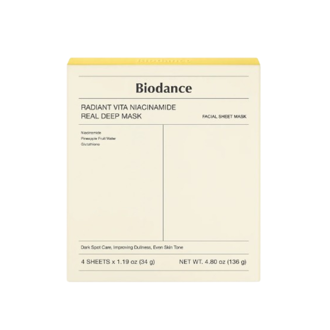 Radiant Vita Niacinamide Real Deep Mask 1Box (1Box (34g*4ea))