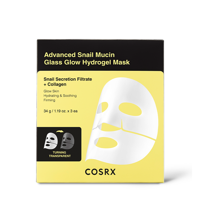 Advanced Snail Mucin Glass Glow Hydrogel Mask (3ea) (34 g x 3 ea)