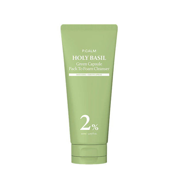 Holy Basil Green Capsule Pack To Foam Cleanser (120ml)