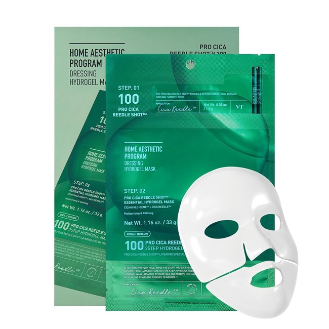 VT PRO CICA REEDLE SHOT® 100 2STEP HYDROGEL MASK (1.5g + 33g )