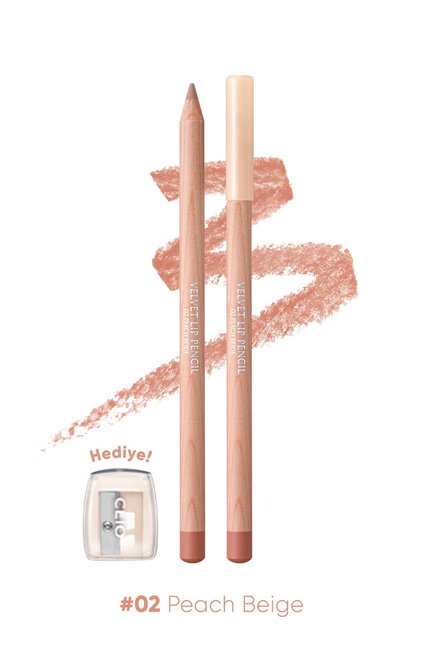 Velvet Lip Pencil 02 Peach Beige (-)