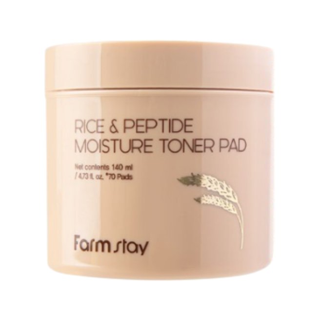 Rice & Peptide Moisture Toner Pad (140ml
(70ea))