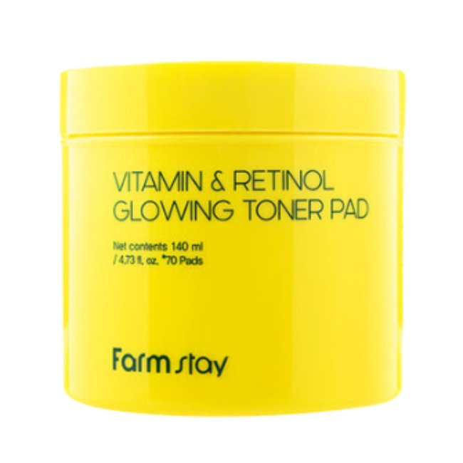 Vitamin & Retinol Glowing Toner Pad (140ml
(70ea))