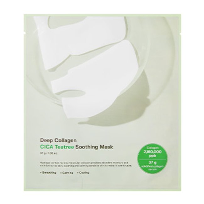 Deep Collagen Cica Teatree Soothing Mask 37g*4ea (37g*4ea)